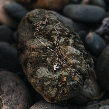 Серебряная цепочка с беркутом